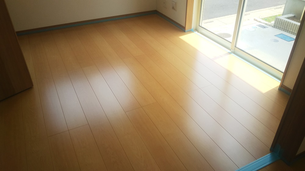 フロアコーティング施工事例 埼玉県川口市 F様邸 床材 大建工業 サンロードアート フロアコーティングのグッドライフ