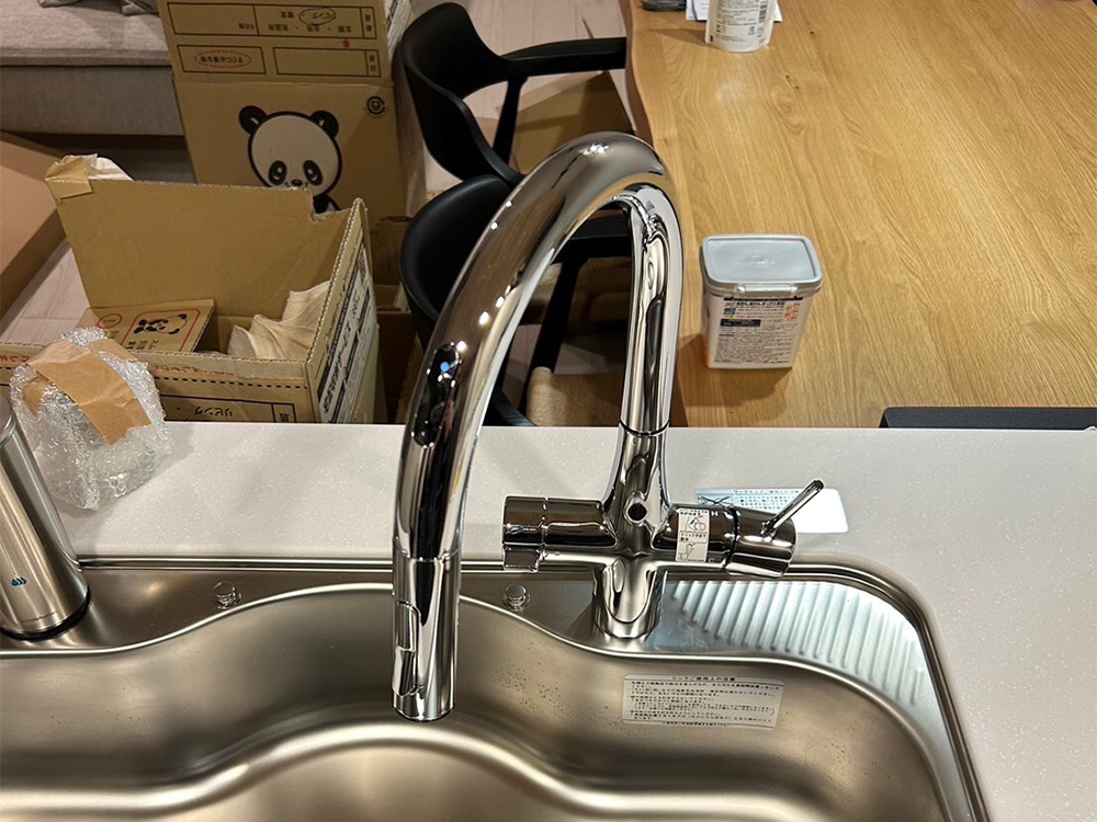 タッチレス水栓　施工後