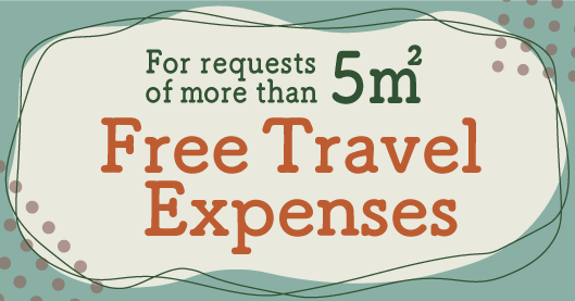 5㎡以上で出張費無料