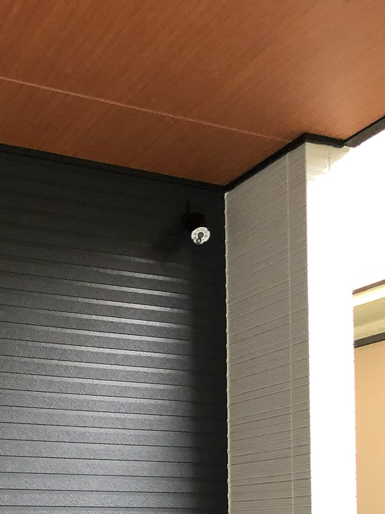 防犯カメラ　施工後